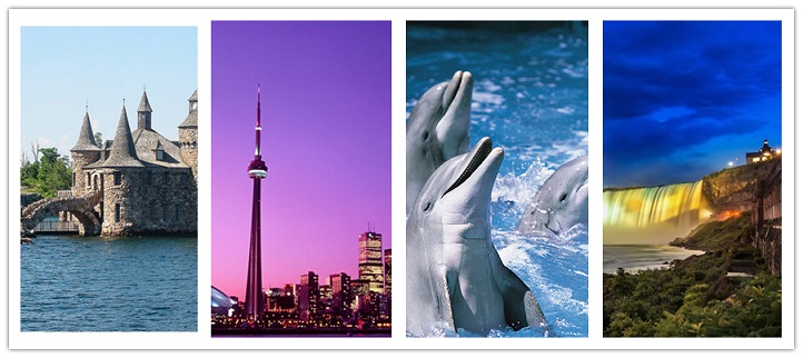 wondertravel|Toronto & Niagara Falls 3 Days Premium Package (Admission tickets to 1000 islands Cruise,Ripley's Aquarium,Niagara Cruise,Skylon Tower included)