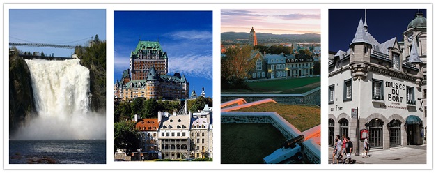 wonder travel|Ville de Québec & chute de Montmorency 1 jour (billet d'entrée à la chute Montmorency et téléphérique inclus)