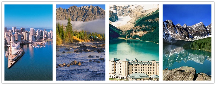 wonder travel|Vancouver, Rocky Mountain, lago Louise 6 días